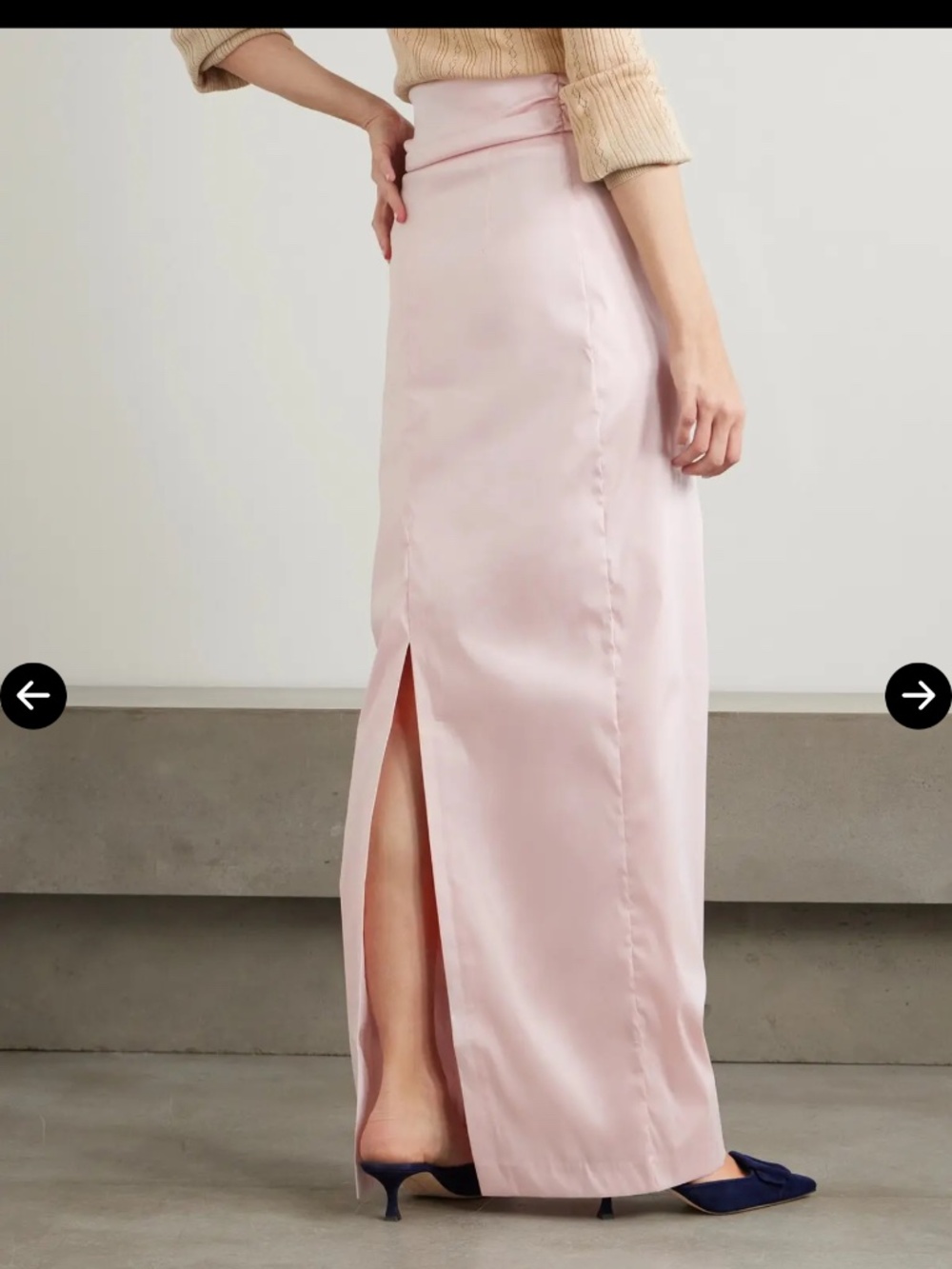 Bernadette Bernard Bow Maxi Skirt – Blush Pink – NWT – FR 34 / US 2 - Picture 3 of 7